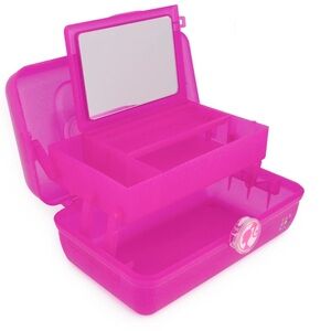Pink Glitter Barbie Caboodle Makeup and Accessory Organizer
